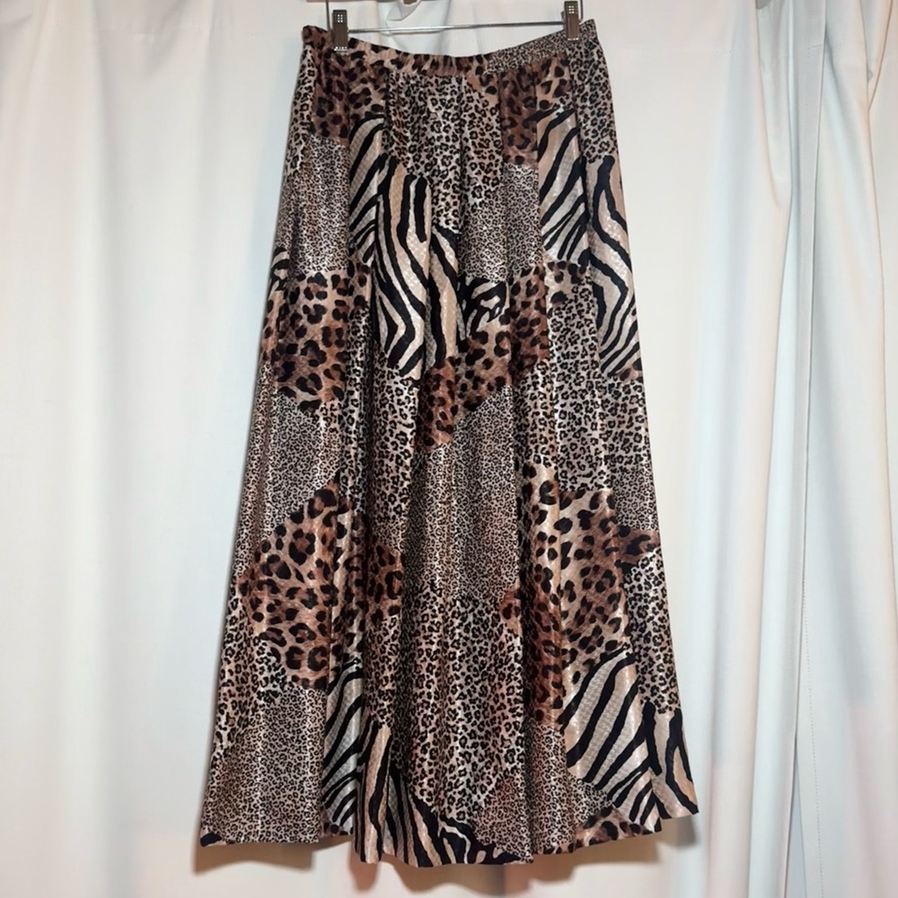 Vintage Howard Wolf Animal Print Maxi Skirt